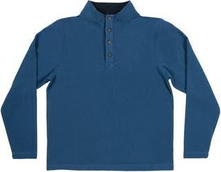 Burnside Jacquard Henley Sweatshirt in Dark Blue at Nordstrom Rack, Size Xx-Large