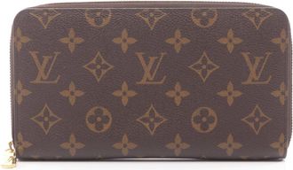 Louis Vuitton Brown Coated Canvas Long Wallet (Bi-Fold) (Pre-Owned)