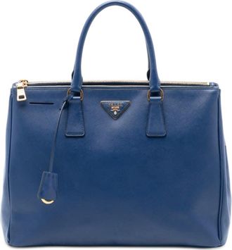 Prada Pre-owned Prada Large Saffiano Lux Galleria Double Zip Tote Ladies DVDYT6BKRLIF81M3
