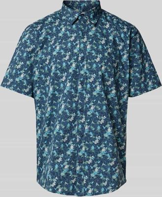 Lerros Regular Fit Freizeithemd mit Kentkragen Modell CONCEALLED in Rauchblau, Gr&ouml;&szlig;e M