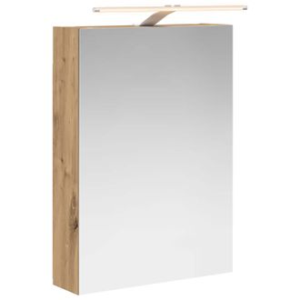 vidaXL Armario Con Espejo De Ba&ntilde;o Roble Artisan 50 X 14,5 X 70 Cm Vidaxl