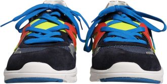 Dolce & Gabbana Multicolor Leather Suede Low Top Sneakers Mens Shoes