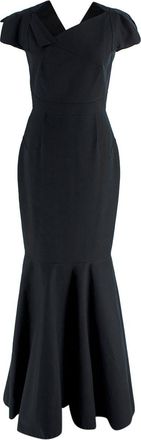 Roland Mouret Limited Edition Selfridges x Roland Mouret Black Assymetric Hem Gown Size M