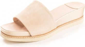 Elia B Womens Adela Pala Slide in Nude Suede - Size UK 8