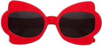 Marni Eyewear Occhiali da sole geometrici - Rosso