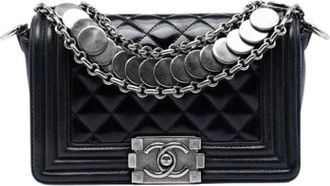 Chanel Pre-owned Boy Flap Bag - Dames - Vintage Schoudertas - Zwart - ONE Size - Leer - Vintage