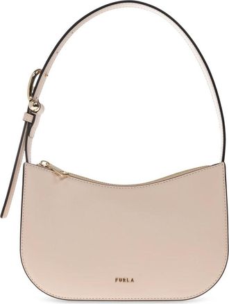 Furla Sara Kleine Tas - Dames - Schoudertassen - Roze - ONE Size - Leer - Tassen