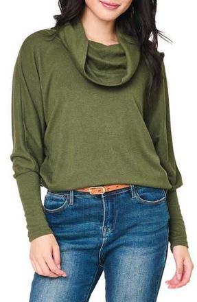 Gibsonlook Cozy Up Cowl Neck Sweater in Martini Olive at Nordstrom Rack, Size Xx-Small