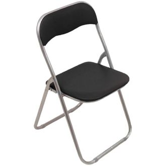 Dmora Silla Plegable, Color Negro, Medidas 43 X 47 X 78 Cm, Con Embalaje Reforzado - Dmora