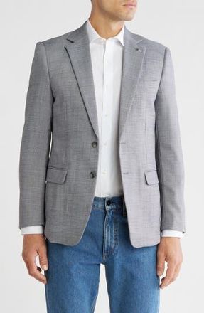 Scotch & Soda Grey Crosshatch Notch Lapel Blazer at Nordstrom Rack, Size 42 - R