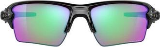 Oakley Flak 2.0 XL 59mm Polarized Sunglasses in Polished Black /Prizm Golf at Nordstrom