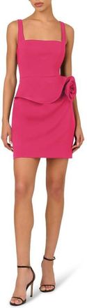 Adrianna Papell Stretch Crepe Minidress in Dahlia Dusk at Nordstrom, Size 12