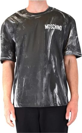 Moschino Upgrade je casual garderobe met dit hoogwaardige T-shirt voor heren - Heren - T-shirts - Zwart - XS - Tops