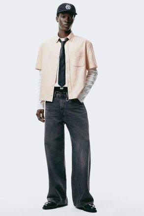 H&M Wide Jeans in Denim Gray at Nordstrom, Size 38 X 32