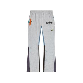 Gallery Dept. Dept Logo Painted Sweatpant Flare - Heren - Broeken - Grijs - Maat: S Katoen