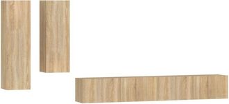 vidaXL Vidaxl - 4 Piece tv Cabinet Set Sonoma Oak Engineered Wood