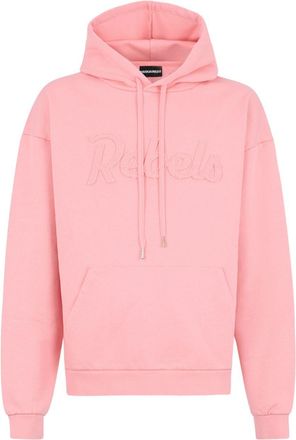 Dsquared2 Soft Pink Drawstring Hoodie With Pouch Pocket
