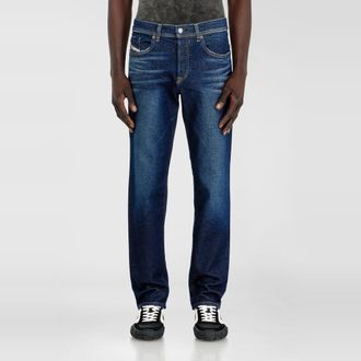Diesel Regular Jeans Regular Waist 2023 D-Finitive, Dark blue, Button fly