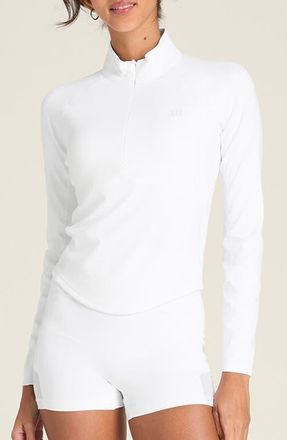 Wilson Baseline Half-Zip Pullover in Bright White at Nordstrom, Size X-Large