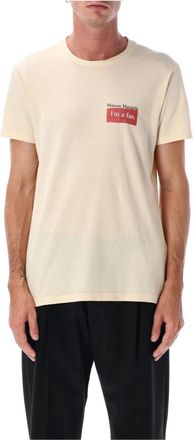 Maison Margiela Tee - Heren - T-shirts - Beige - S - Katoen - Tops
