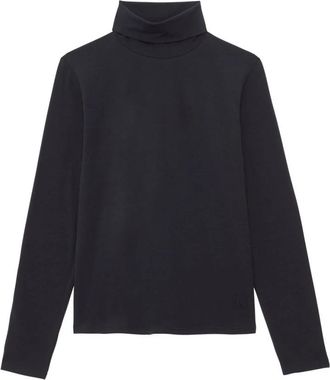 Ines De La Fressange Top Matthieu - Dames - Longsleeves - Blauw - XS - Katoen - Tops