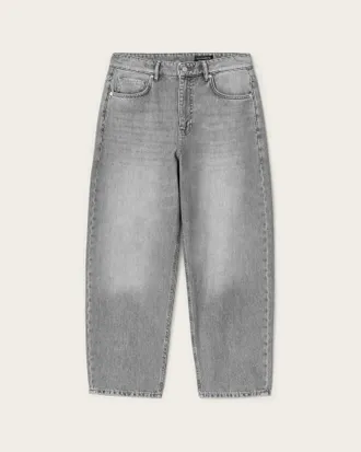 AllSaints Curve Barrel Leg Denim Jeans