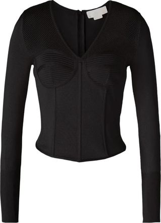 Genny Sweaters - Dames - V-hals truien - Zwart - M - Truien & Vesten