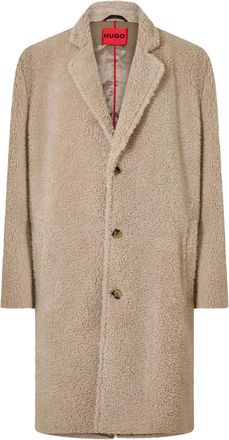 HUGO BOSS Hugo Mens Overcoat in Natural - Beige - Size Medium