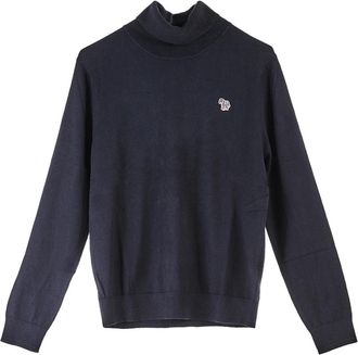 Paul Smith Dolcevita Zebra - Heren - Coltruien - Zwart - XL - Katoen - Truien & Vesten