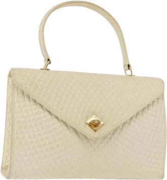 Bally Pre-owned Leren Handtas - Dames - Vintage Handtas - Beige - ONE Size - Leer - Vintage