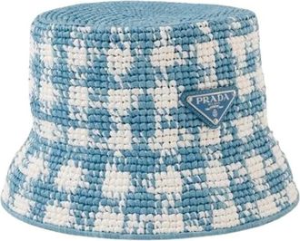 Prada Pre-owned Accessories, female, Blue, Size: ONE SIZE Pre-owned Viscose Hat