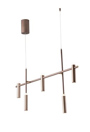 Luce-Ambiente-Design Vela Led Suspensione Bronzo 5x7w 1900lm 4000k