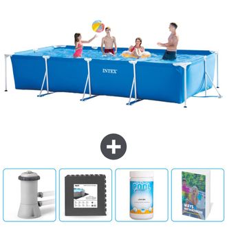 Intex Piscina Con Estructura Rectangular - 450x220x84 Cm - 5-piezas Scb125