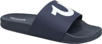 True Religion 112 Logo Slide in Navy at Nordstrom, Size 10