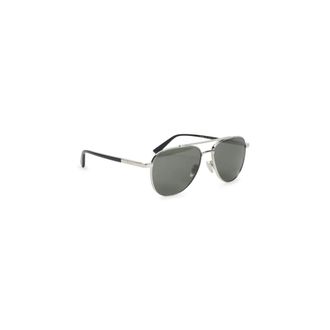 Gucci Sunglasses, unisex, Gray, Size: ONE SIZE Aviator Frame Sunglasses