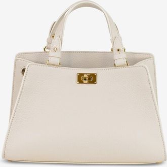 Michino Rechteckige Handtasche aus genarbtem Leder Trocadero