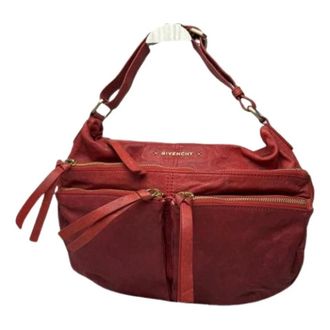 Givenchy Pre-owned Leren Schoudertas - Dames - Pre-owned - Rood - Maat: ONE Size Leer