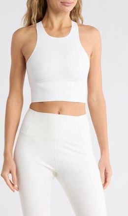 Free People Every Single Time Longline Sports Bra in White at Nordstrom Rack, Size X-Small/small