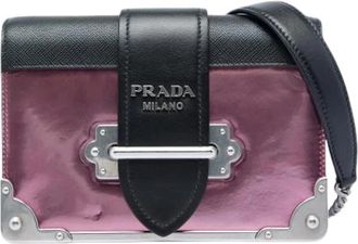 Prada Pre-owned Cahier Shoulder Bag - Dames - Vintage Schoudertas - Roze - ONE Size - Leer - Vintage