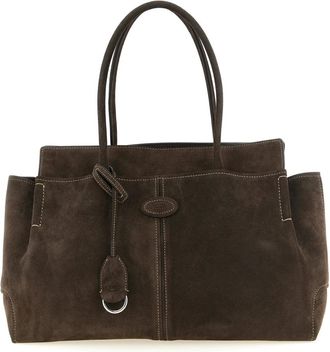 Tod's Tassen, Dames, Bruin, ONE Size, Leer, DBK TOD S Shopper