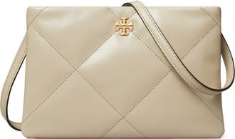 Tory Burch Kira Diamond Quilted Leather Crossbody Bag in Light Stone at Nordstrom