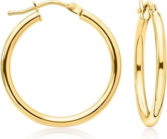 Ross-Simons Italian 18kt Yellow Gold Hoop Earrings