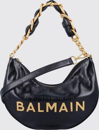 Balmain Borsa 1945 Soft Moon Balmain in pelle goffrata