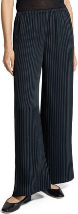 Theory Slit Hem Wide Leg Pants in Black Multi at Nordstrom, Size X-Large
