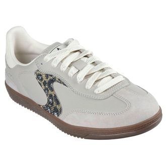 Skechers Womens Hotshot Shimmering Spots Sneaker, Taupe Duraleather/Leather/Trim, 5.5 UK