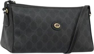 Gucci Pre-owned Cross Body Bags, female, Black, Size: ONE SIZE Pre-owned Vintage Shoulder Bag