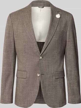 Mc Neal Slim Fit 2-Knopf-Sakko mit Reverskragen in Mittelbraun, Gr&ouml;&szlig;e 102