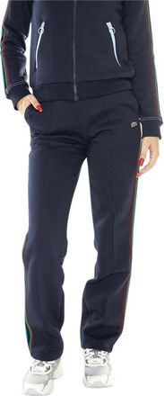 Lacoste Rechte sweatpants - Dames - Sweatpants - Blauw - XS - Katoen - Broeken