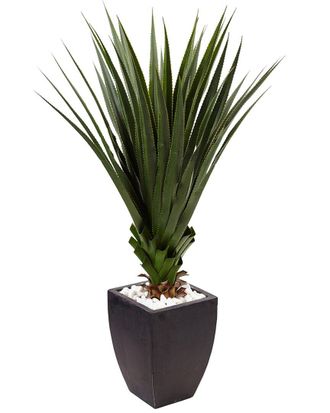 Nearly Natural 4.5Ft Spiked Agave Artificial Plant In Planter (Indoor/Outdoor)