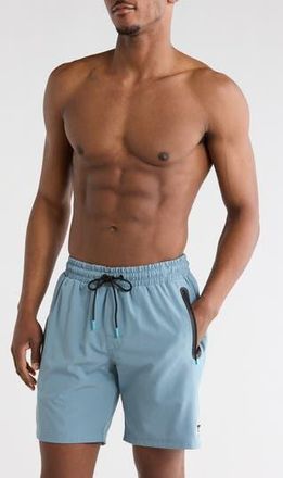 Hurley Passenger Volley Swim Shorts in Grey/Blue at Nordstrom Rack, Size Small